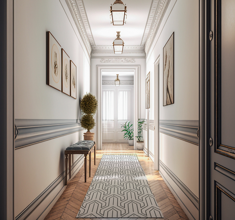 vinil szőnyeg geometriai patrón geometrico - TenStickers