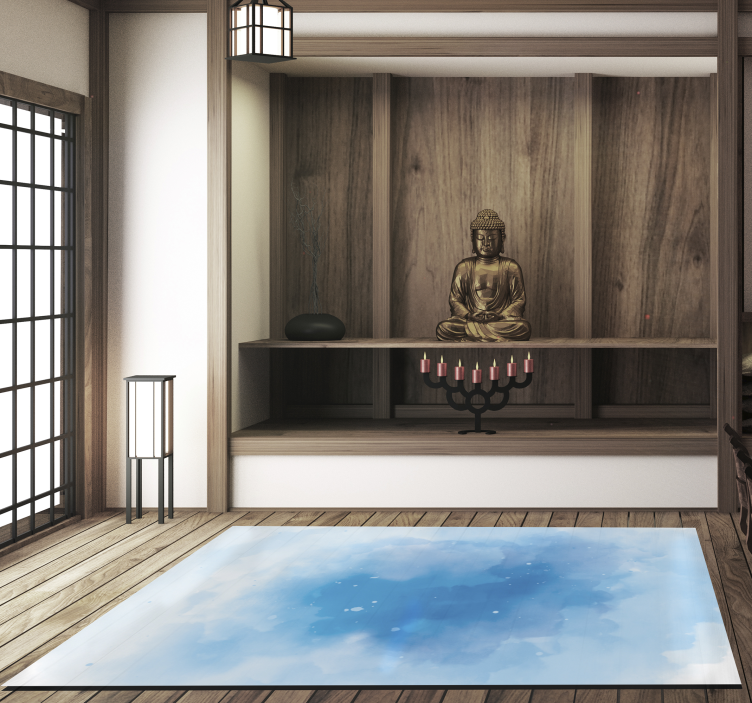 Vinil szőnyeg modern akvarell ég - TenStickers