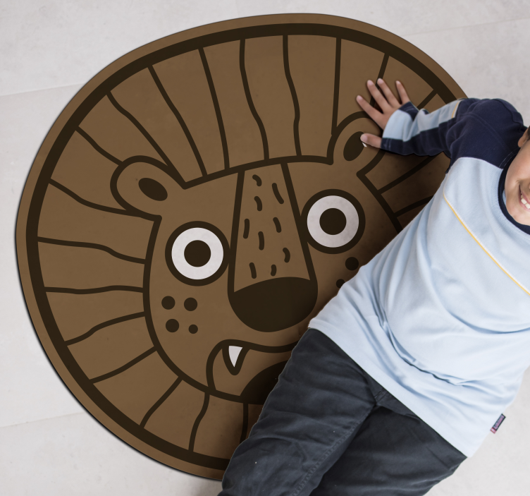 Vinil szőnyeg oroszlán gyerekeknek állati szőnyeg - TenStickers