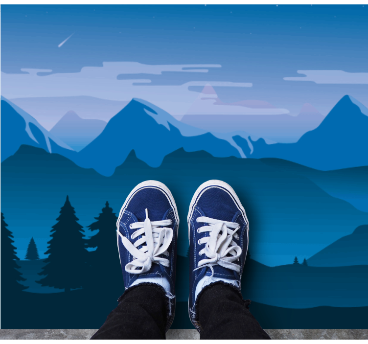 Vinil szőnyeg természet hegyvidéki táj - TenStickers