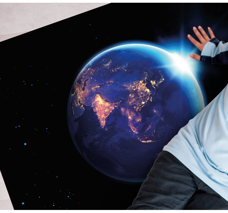 Vinil szőnyeg világtérkép föld bolygó látkép - TenStickers