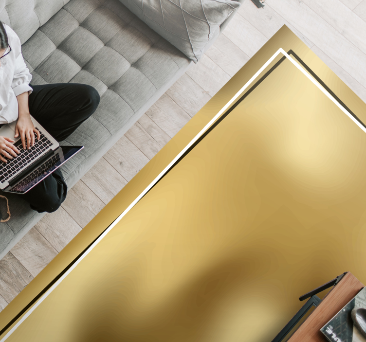 Vintage kevert barna csempe szőnyeg - TenStickers