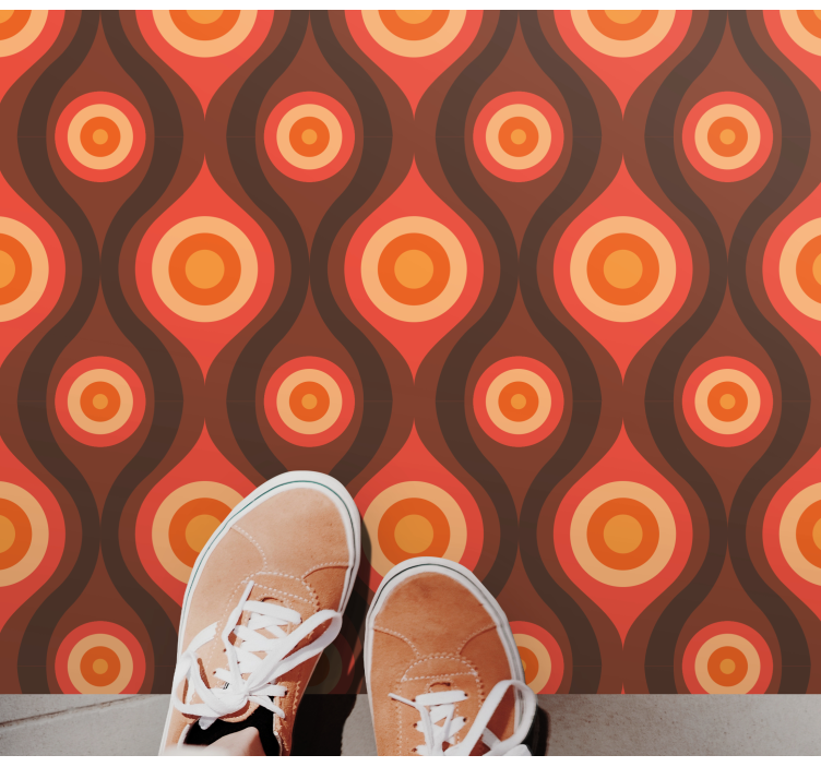 Vintage kör motívum vinil szőnyeg mozaik - TenStickers