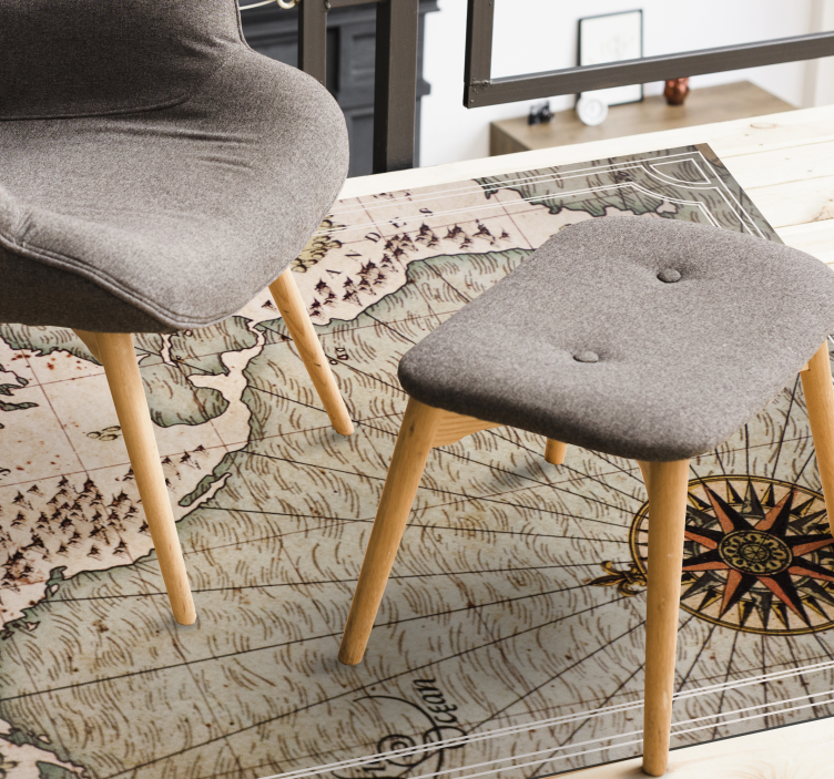 Vintage világtérkép szőnyeg - TenStickers