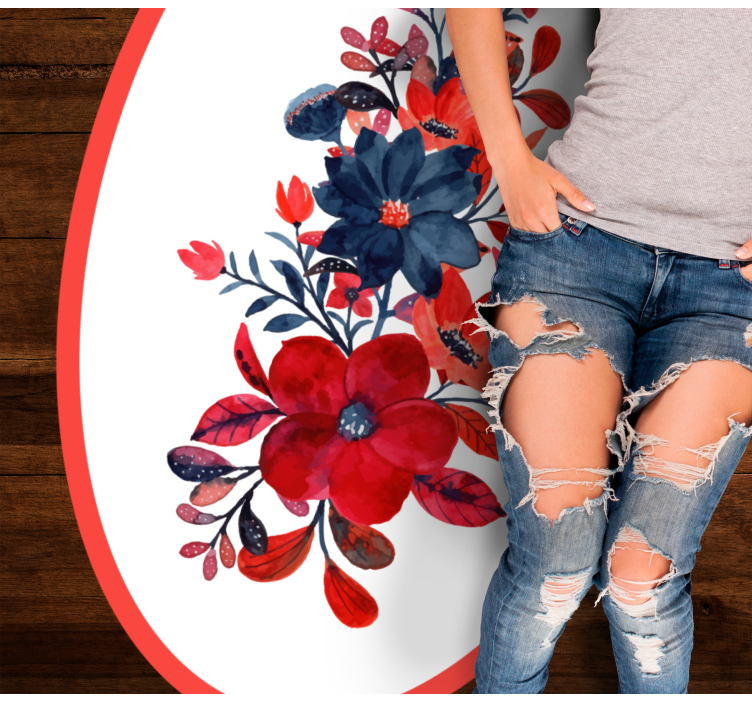 Virágkötészet vinil szőnyeg virágok és növények - TenStickers