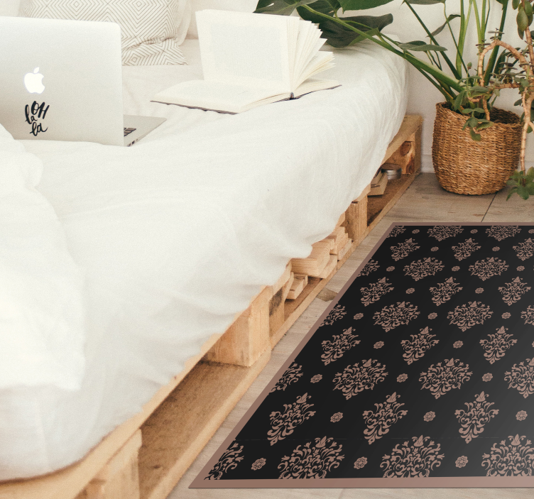 Virágos díszes vinil szőnyeg virágok és növények - TenStickers