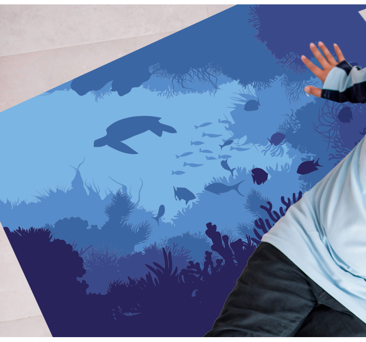 Víz alatti jelenet vinil szőnyeg természet - TenStickers