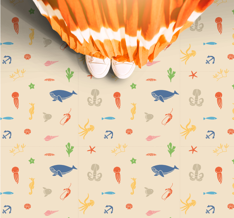 Víz alatti kutatás vinil szőnyeg mások - TenStickers