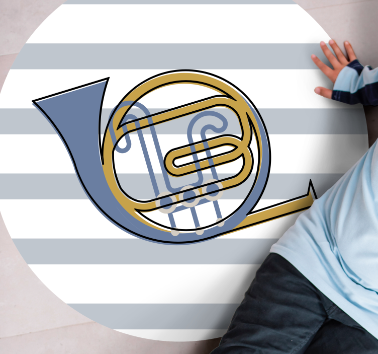 Zenei kürt tervezés Vinil szőnyeg kör alakú - TenStickers