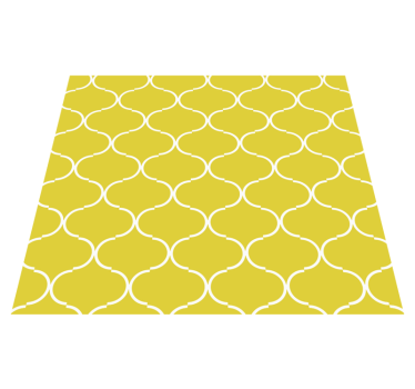 Geometriai vonal minta Vinil szőnyeg sárga - TenStickers