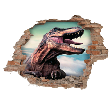 Vinil szőnyeg állat - valódi 3d t-rex - TenStickers