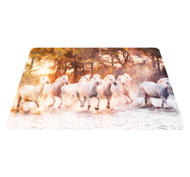 Vadlovak meleg naplemente néző vinil szőnyeg állat - TenStickers