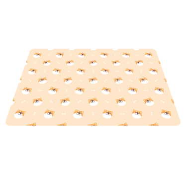 Cuki kutyafej mesevinil szőnyeg állat - TenStickers