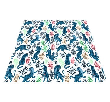Színes és veszélyes leopárdok vinil szőnyeg állat - TenStickers