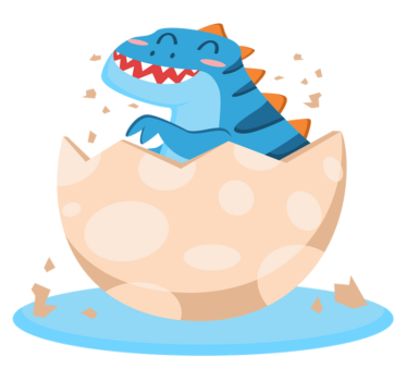Boldog keltető dinoszaurusz vinil szőnyeg állat - TenStickers