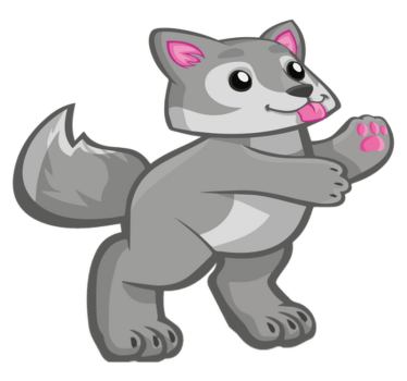 Játékos kiskutya vinil szőnyeg Állat - TenStickers