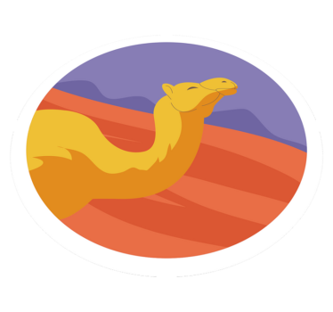 Vinil szőnyeg állat sivatagi állatokkal - TenStickers
