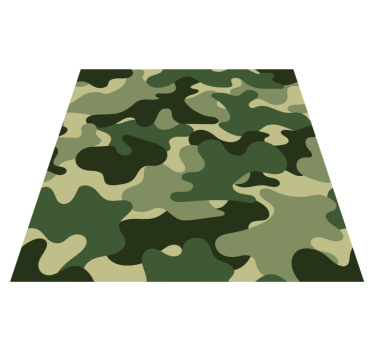 Camo mintás vinil szőnyeg virágok és növények - TenStickers