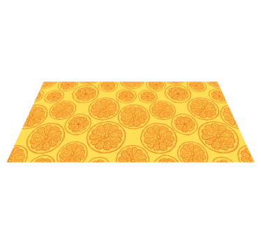 Citrus szelet minta vinil szőnyeg természet - TenStickers
