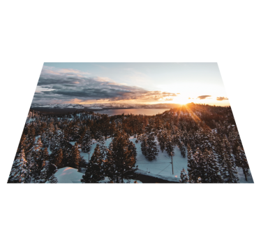 Vinil szőnyeg természet - gazdag erdei táj - TenStickers