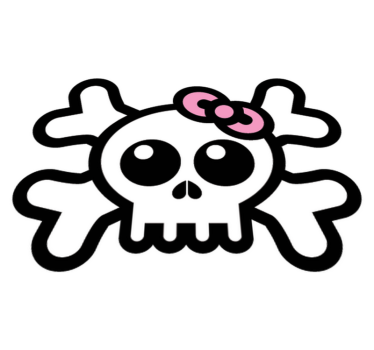 Koponya szalaggal vinil szőnyeg gyerekeknek - TenStickers