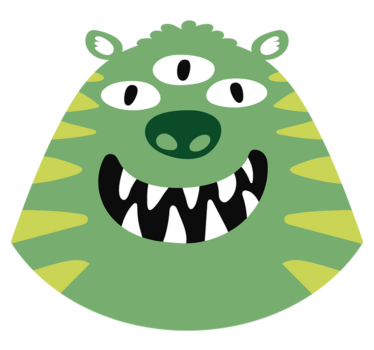 Vidám szörnyes gyerek vinil szőnyeg - TenStickers