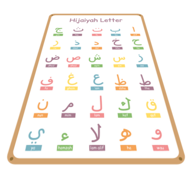 Arab ábécé vinil szőnyeg gyerekeknek - TenStickers