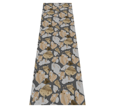 Cement terrazzo mintás vinil szőnyeg hálószoba - TenStickers