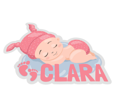 Testreszabható alvó baba vinyl szőnyeg - TenStickers