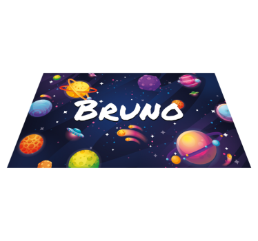 Univerzum és bolygók személyre szabott vinilszőnyeg - TenStickers