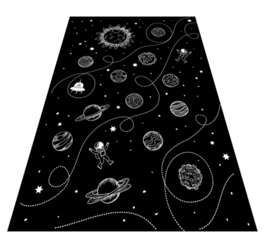 Csillagok és bolygók, vinilszőnyeget rajzolva - TenStickers