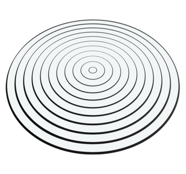 Minimalista vinilszőnyeg hanghullámai - TenStickers