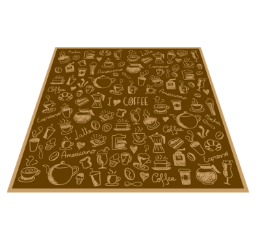 Kávé vinil konyhai szőnyeg - TenStickers