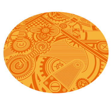 Vintage steampunk stílusú modern vinyl szőnyeg - TenStickers