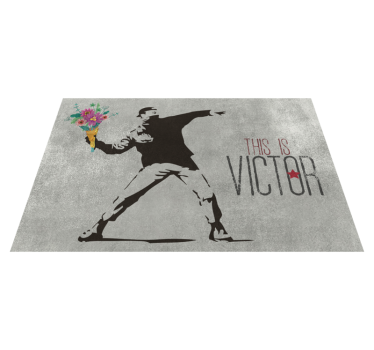 Személyre szabott csokor Vinil szőnyeg nevekkel - TenStickers