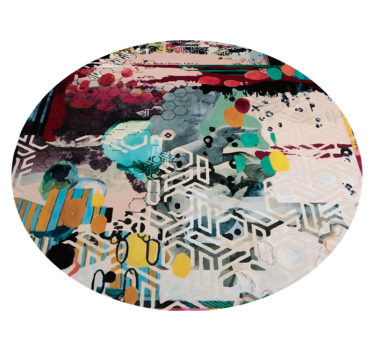 Keveréke a városi művészet modern vinyl szőnyegéhez - TenStickers