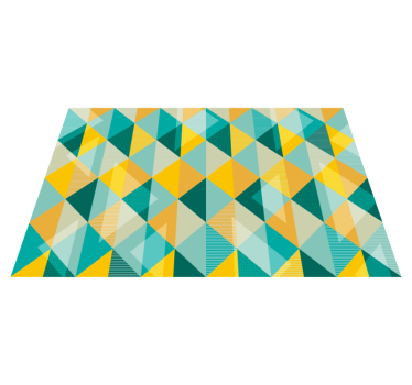 Háromszögek geometriai vinilszőnyegének története - TenStickers