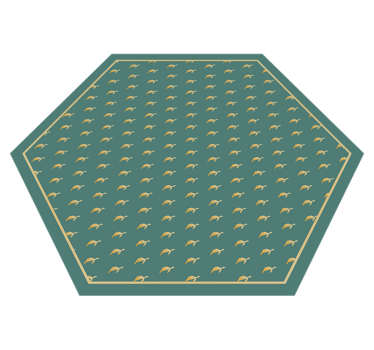 Geometriai teknős állat vinil szőnyeg - TenStickers