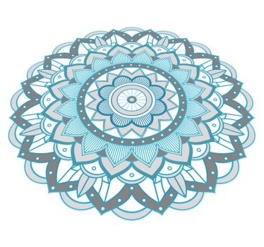 Kerek szőnyeg mandala vinil szőnyeg - TenStickers