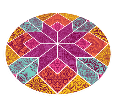 Paisley mozaik bakelit szőnyeg - TenStickers