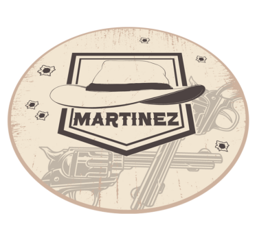 Testreszabható western Vinil szőnyeg nevekkel - TenStickers