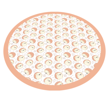 Oroszlán kör alakú minta vinil szőnyeg óvodák - TenStickers