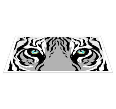 Kék szemű tigris állatszőnyeg - TenStickers