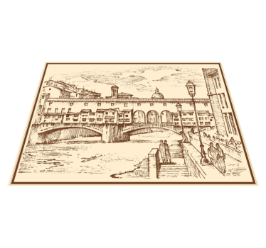 Firenze olasz nappali szőnyeg - TenStickers