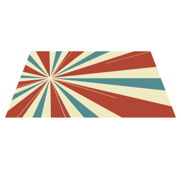 Retro vonalak retro szőnyeg - TenStickers