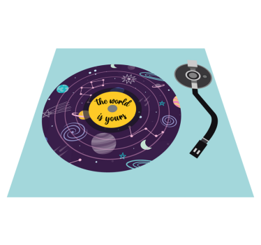 Világfeltáró téma vinil szőnyeg gyerekek - TenStickers