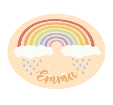 Személyre szabott szivárvány vinyl szőnyeg - TenStickers