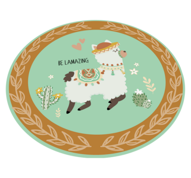 Legyen láma vinil szőnyeg állat - TenStickers