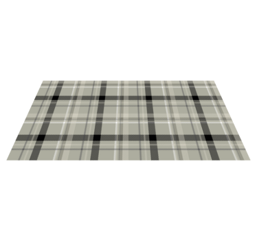 Fekete-fehér tartán cserép vinyl mat - TenStickers
