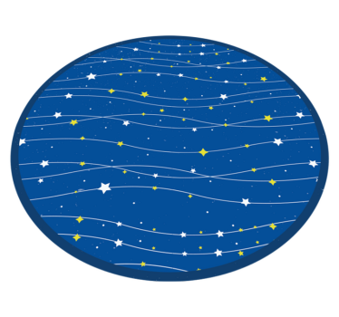 Csillagok a kék háttér a gyerekek szőnyeg - TenStickers